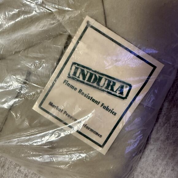 Saf-Tech Indura 9oz FR Tan Contractor Coveralls Flame Resistant Size 52R NWT - Picture 5 of 5